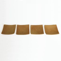 ECO-friendly Mini Natural Bamboo Square Round Dish Family Small Fruit Dessert Dish Snack Party Home Food Tray Plate