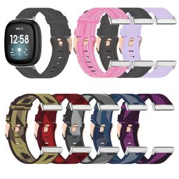 Replacement Colourful Nylon Straps Bracelet Watch Band Wristbands Smart Watchband for Fitbit Versa 3 Sense Bands Accessories