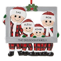 NEW Family Christmas Decoration Christmas Tree Pendants Hanging Ornaments Diy Santa Claus Gift Greeting Card Home Decor