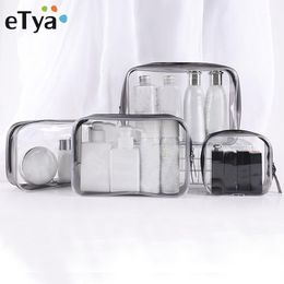 eTya Transparent Cosmetic Bag Clear Zipper Travel Make Up Case Women Makeup Beauty Organiser Toiletry Wash Bath Storage Pouch1