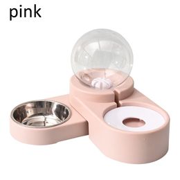Automatic Pet Feeder Tableware Cat Dog Pot Bowl s Food For Medium Small Dispensers Fountain Y200917208H