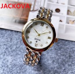 Women Analog Quartz leisure Luxury Small Wristwatch 33mm Casual Stainless Steel lady Dress party elegant clock