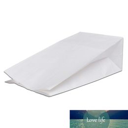 150Pcs White Natural Kraft Paper Bread Bag Flat Bottom Cake Snack Food Cookies Favor Supply 4 Size