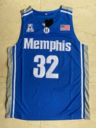 College Basketball Wears NCAA Memphi Tigers 32 James Wiseman College Stitched Basketball University mens Jerseys blue grey black