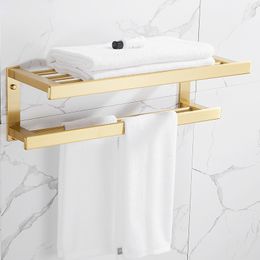 Bathroom Accessories Set Brushed Gold Bathroom Shelf,Towel Rack,Towel Hanger Paper holder,Toilet Brush Holder Bath Hardware Sets LJ201204