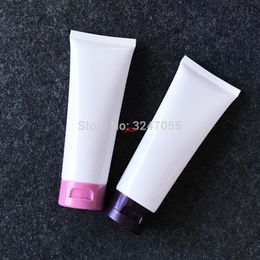 100ml/g White Plastic Empty Facial Cleanser Refillable Soft Tube,Cosmetic Handcream/Body Wash Hose Tube,Shampoo Bottlehigh qualtit