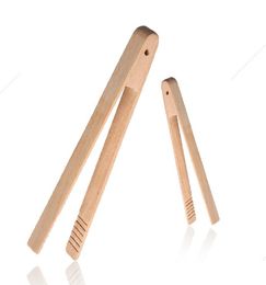 Wooden Food Clips Bread Tongs Beech Wood Dessert Biscuits Clip Cake Tongs Multi Function Cooking Clip Home Bakeware Tool SN1645