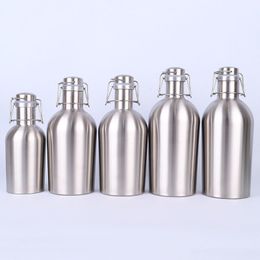 Stainless Steel Portable Beer Barrel Secure Swing Top Lid Wine Bottle Outdoor Large Capacity Thermal Insulation Beer Barrel WDH1316