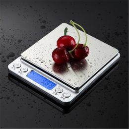 Household Kitchen Scale Coffee Scales Electronic Food Diet Scales Measuring Tool 3kg Slim LCD Digital Electronic Weighing Scale Y200328