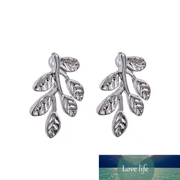 Beautiful Leaves Design Earring Studs Elegant Fashion Women Jewellery Girl Gifts Silver