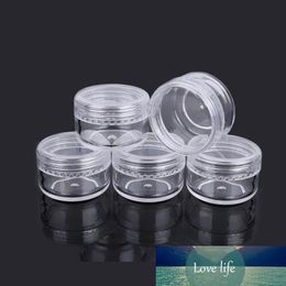50pcs 2g/3g/5g Cosmetic Sample Empty Container Plastic Round Pot Screw Cap for Make Up Eye Shadow Nail Powder Paint Jewelry