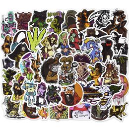 50pcs/lot Car Stickers Horrible Decal Festivals Posters for Graffiti Skateboard Snowboard Laptop Luggage Motorcycle Bike Halloween Monster