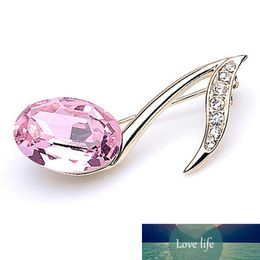 Fashion Multicolor Setting Musical Note Brooches Nicro Sweet-color Brooches Pins Elegent Lady