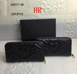 Fashion marmont wallet long wallet lady multicolor coin purse Card holder women classic zipper pocket clutch Coin purse GCII454