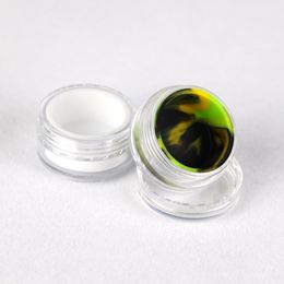 Acrylic & Silicone Waxl containers Portable stash Dab tool Oil Concentrate Wax Jars 5ML box Storage Container mini Jar