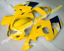 Body Kit For Suzuki GSXR600 GSXR750 K4 04 05 GSXR GSX R 600 750 2004 2005 Yellow Black Motorcycle ABS Fairing Set (Injection molding)