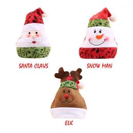 Cute Santa Claus Snowman Elk Christmas Hats For Xmas Home Party Decoration Favours Adult Cap Novelty Three-dimensional Hats1