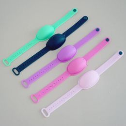 Other Home & Garden Wrist Silicone Sanitizer Dispenser Wearable Hand Dispensing Portable Bracelet Squeezy Wristband