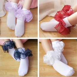 Kids Baby Socks Girls Cotton Lace Three-dimensional ruffle Sock infant Toddler socks Children clothing Christmas Gifts fashion hot new