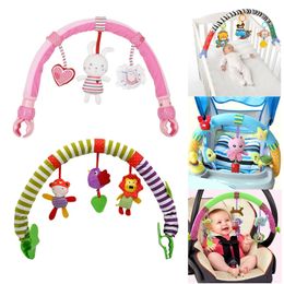 Hot sale lovely Stroller Lathe Car Seat Cot Hanging toys baby play Travel baby infant baby Toys educational rattles mobile 201224