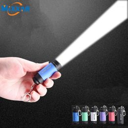 Flashlights Torches Z20 LED Mini Key Chain Portable Torch Outdoor Waterproof Built-in Battery USB Rechargeable Hiking Camping