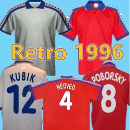 RETRO 1996 Czech Soccer Jersey NEDVED NOVOTNY POBORSKY Frydek Kubik BERGER Football Shirt CALCIO sport CLASSIC 96