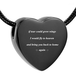 X009 In Stock! Keepsake Urn Jewellery - Loss of Love Stainless Steel Cremation Pendant for Human/ Pet Ashes Keepsake Jewellery1