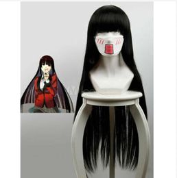 Elegant Long Straight Black Capless Synthetic Cosplay Wig