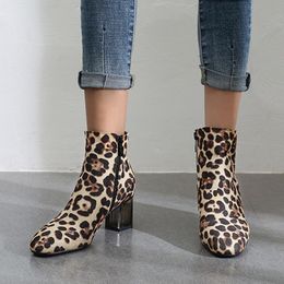 Leopard print ankle boots australia Clearance