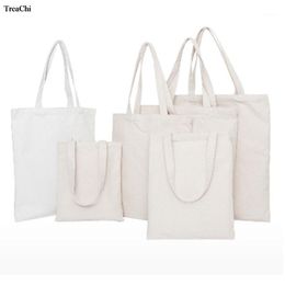 Storage Bags White/black Casual Bag Canvas Handbag Unisex Tote Christmas Gift Pouch Reusable Cotton Carry Daily Use Travel