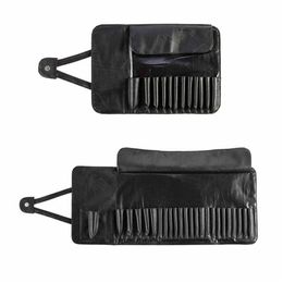 Professional 12/24 Slot Makeup Brush Holder Cosmetic Organiser Rolling Bag Case Container Pouch Bags 211224