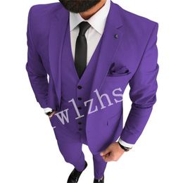 New Style Two Buttons Handsome Notch Lapel Groom Tuxedos Men Suits Wedding/Prom/Dinner Best Man Blazer(Jacket+Pants+Tie+Vest) W532