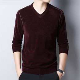 new autumn winter sweater men V-neck long sleeve sweaters male pp44 201022