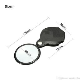 50mm 10x Magnifier folding Hand-Hold Reading Magnifying Lens Glass Foldable Jewellery Loop Jewellery Loupes ready to ship