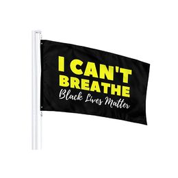 I Can't Breathe Flags Banners American Flag 3' X 5' Ft High Quality New Design Fast Shipping