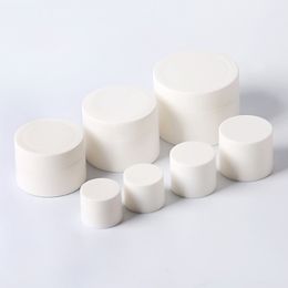 100pcs 3g 5g 10g Frosted white Cream Jar,Cosmetic Container,Display Case,Cosmetic Packaging,Mini plastic bottle small tin