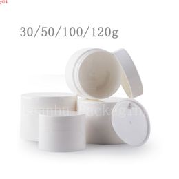 30g 50g 100g 120g Empty Cosmetics Container With Screw Lid Skin Care Cream Jar Plastic Pot For Cosmetic Packaging Bottle Whitehigh qualtity