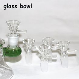 hookahs Glass Slides Bowl Pieces Bongs Bowls Funnel Rig Accessories Quartz Nails 18mm 14mm Male Female Heady Smoking Water pipes dab rigs Bong Slide ash catcher