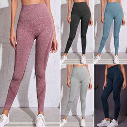 2021 New Women Gym Yoga Seamless Pants Sports Clothes Stretchy High Waist Athletic Exercise Fitness Leggings Activewear Pants H1221