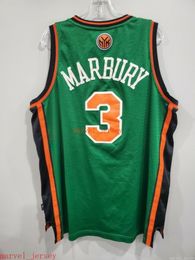 Custom Stitched Rare 2006 Stephon Marbury St Patricks Jersey XS-6XL Mens Throwbacks Basketball jerseys Cheap Men Women Youth