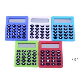 Cute mini student exam learning essential small calculator portable Colour multifunctional small square 8 digit calculatorRRD13031