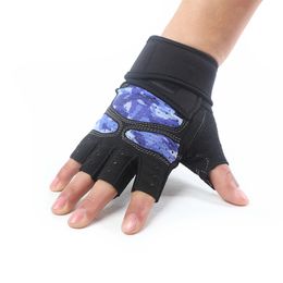 Proteggere Palm PeetingLifting Half Finger Sports Fitness Guanti da equitazione Yoga Guanti traspiranti confortevoli Moto antiscivolo Q0107