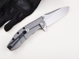 New Classic 0562 Flipper Folding Knife D2 Stone Wash Drop Point Blade G10 & Stainless Steel Handle Ball Bearing EDC Knives