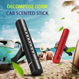 Metal Car Perfume Aromatherapy Stick Air Conditioning Outlet Freshener Clip Solid Perfume Refill Diffuser Smell Fragrance Scent YL0094