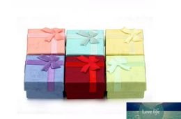 Favor Bag Wholesale Multi colors Jewelry Box, Ring Box, Earrings Box 4*4*3 Packing Gift Box Free Shipping