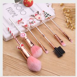 hot Christmas makeup brush elk beginner set gift beauty makeup brush set personalized christmas gifts Christmas ornaments T2I51607