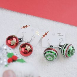 hot European and American ball fashion light bulb Earrings Snowflake Earrings christmas earrings women party favor T2C5307