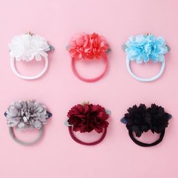 Baby Girls Flower Headband Elastic Princess Hair Band Fashion New Style Children Kids Headwear Accessories hotography props