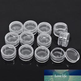 20/50/100pcs Empty Round Bottles Pot with Craft Bead Clear Container big free