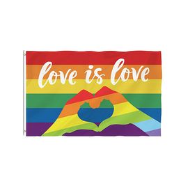 Gay Pride Flag Love Is Love Flag 90x150 cm Boy Scouts Movement Flag Banner 3x5 ft Polyester Printed Blue and Purple Color, free shipping